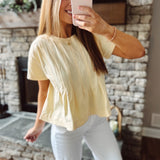 Butter Pleated Knit Top