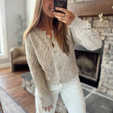 Sand Tidal Thread Cardigan