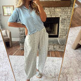 Heather Gray Petals & Chill Sweatpants