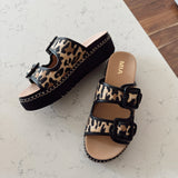 Leopard Jimenna Platform Sandals