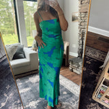 Blue Green Morgany Floral Tirza Maxi