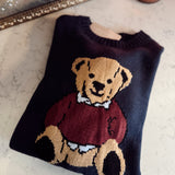 Navy Bear Mood Sweater