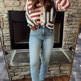 Feeling Fine Risen Light HR Ankle Skinny Denim