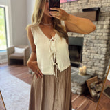 Natural Tea Time Sweater Vest