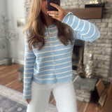 Sky Pretty Girl Striped Cardigan