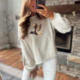 Heather Oat Duck Sweater