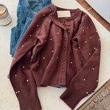 Raisin Kissed with Dots Cardigan