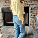 Classic Blue Super HR Wide Leg Denim