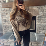 Light Tan Wild Rider Sweater
