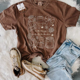 Espresso Cozy Season Tee IN STOCK