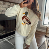 Cream Quack Attack Sweater