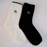Simply Bow Black & White Sock Set