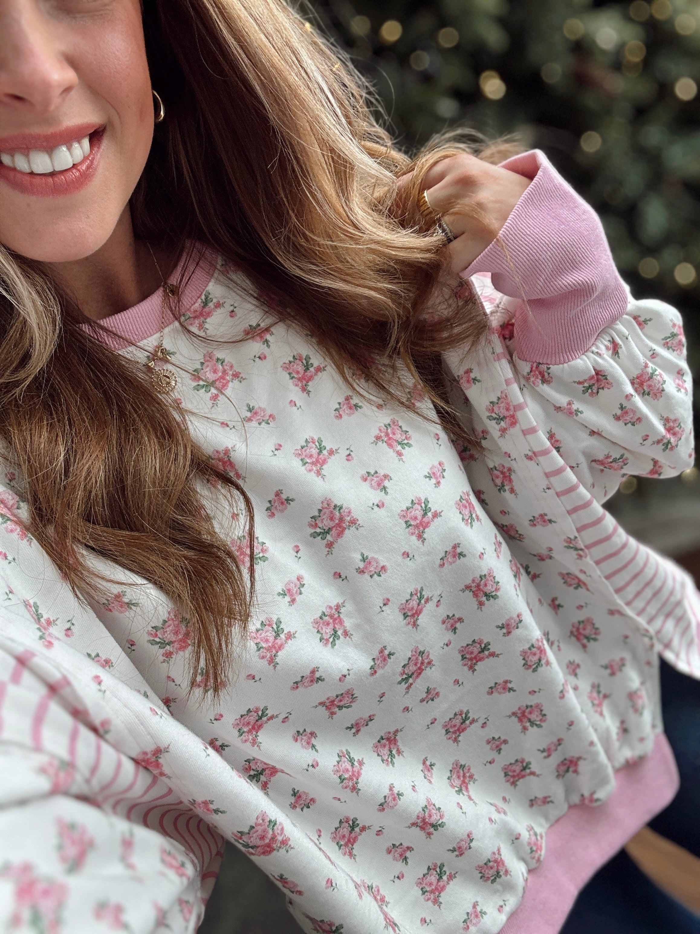 Pink Amore Oversized Top