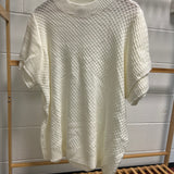 Primrose Cream Cap Sleeve Sweater Top FINAL SALE
