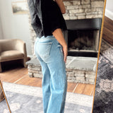 Risen Medium HR Crop Wide Leg Jeans