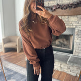 Chestnut Mariana Cropped Sweatshirt