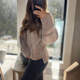 Brown Cozy Haven Sweater