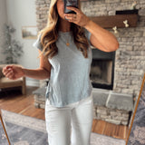 Slate Blue Lillia Tee