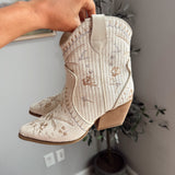 Bone Dalena Raffia Boots