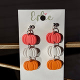 Dangling Pumpkin Trio Oranges Earring IN STORE