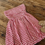 Classic Red Gingham Mini Dress