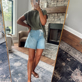 Mica Koi Blue Super HR Relaxed Short