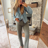 Mica Verdigris Straight Denim