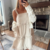 Mocha Plaid Monterey Mini Dress