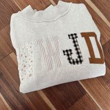 Ash Gray WWJD Mock Neck Sweatshirt