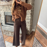 Espresso Avayah Scuba Crop Pant