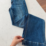 Dark Wash HR Trouser Hem Bootcut Denim