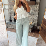 Washed Denim Simple Things Pants