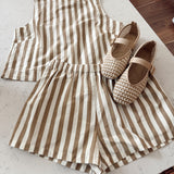 Mocha Aura Striped Tank Top