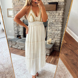 Ivory Mariposa Maxi Dress