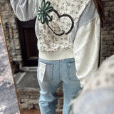 Lucky in Love Textured Mix Vintage Flare Jacket