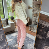 Mica Deep Pink High Rise Joggers