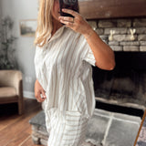 Taupe Sahara Stripe Shirt