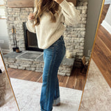 Mica Tiber Blue Wide Leg Denim