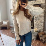 Oatmeal Confetti Edit Sweater