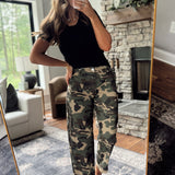 Risen Camo HR Ankle Barrel Double Roll Up Pants