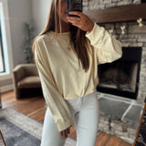 Butter Bubble Hem Pullover