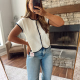 White Yacht Club Top