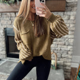 Fresh Start Olive Oversized Knit Sweater