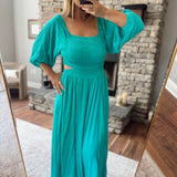 Piper Emerald Cut-Out Maxi