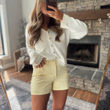 Daisy Classic Cotton Denim Shorts