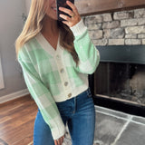 Pistachio Darling Button Cardigan