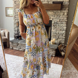 Lavender Goldie Midi Dress