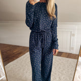 Navy Honey Bloom Pants