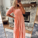 Baby Pink Heaven Sent Floral Maxi Dress