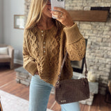 Chocolate Suede Harper Hobo Shoulder Bag
